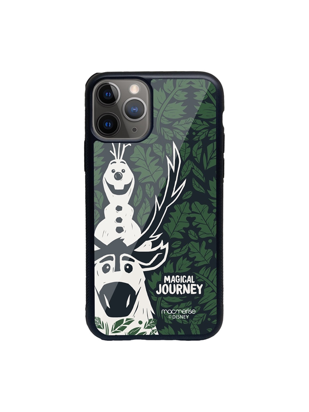 

macmerise Green & White Olaf and Sven Printed iPhone 11 Pro Max Phone Case