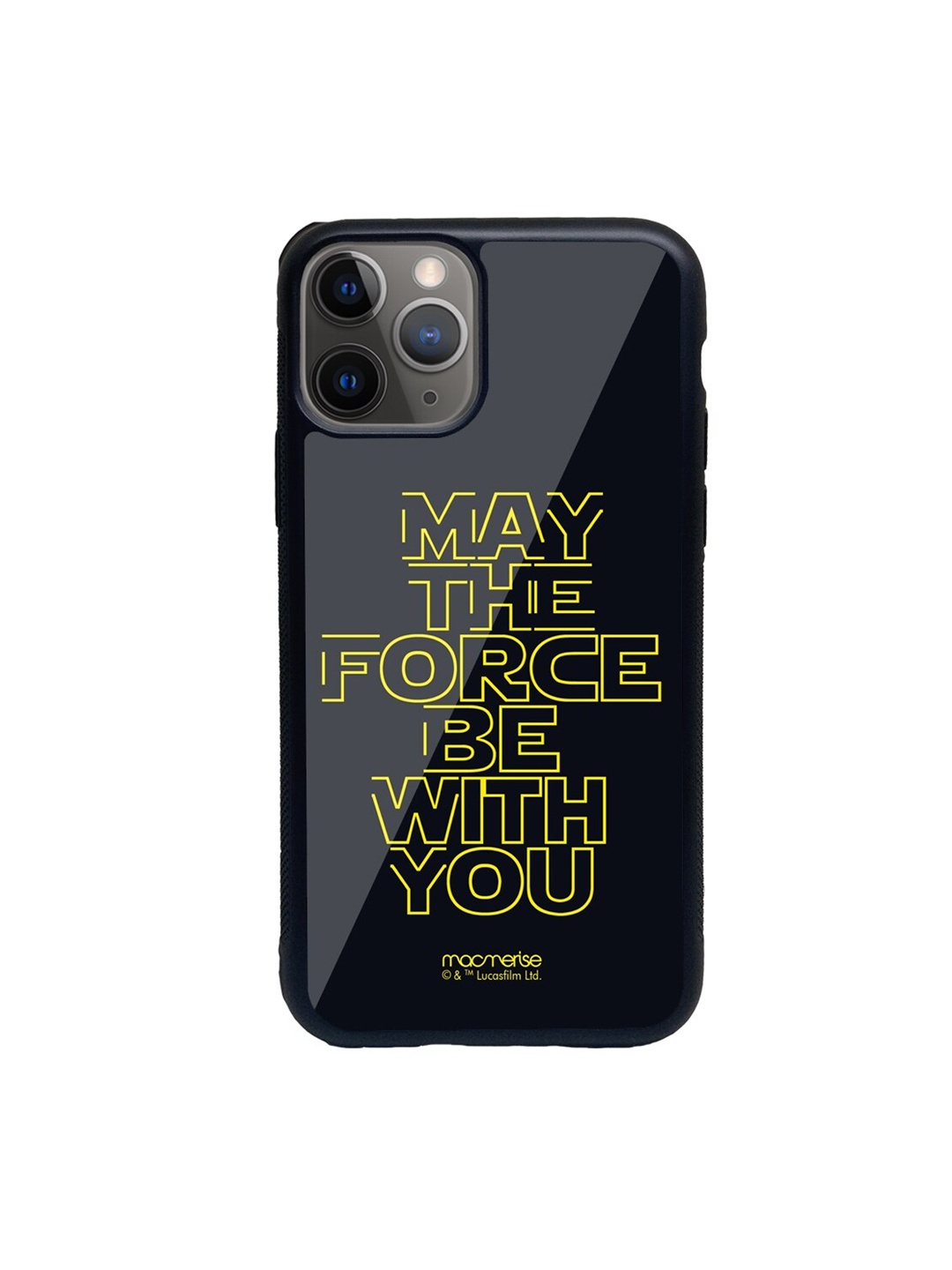 

Macmerise Black & Yellow Classic Star Wars Glass iPhone 11 Pro Max Phone Case
