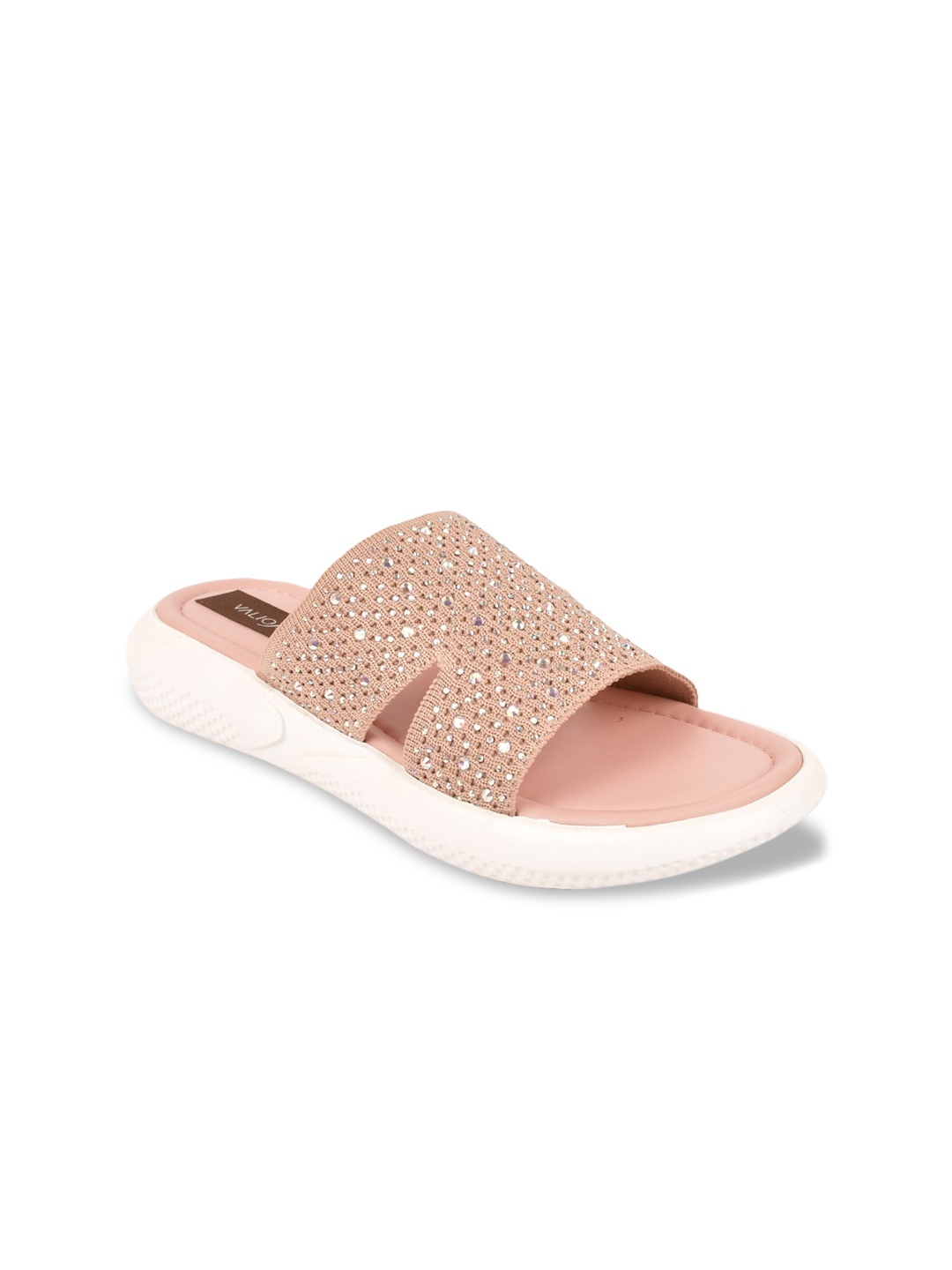 

VALIOSAA Women Pink Embellished Sandal