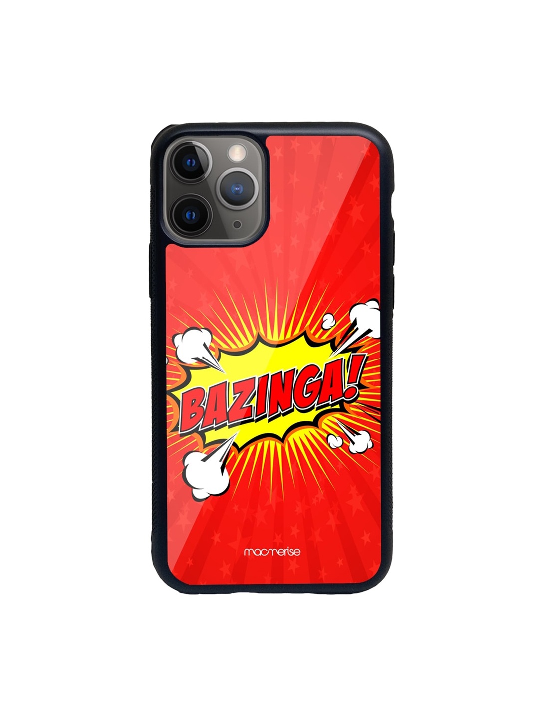 

Macmerise Red & Black Bazinga Glass iPhone 11 Pro Max Phone Case