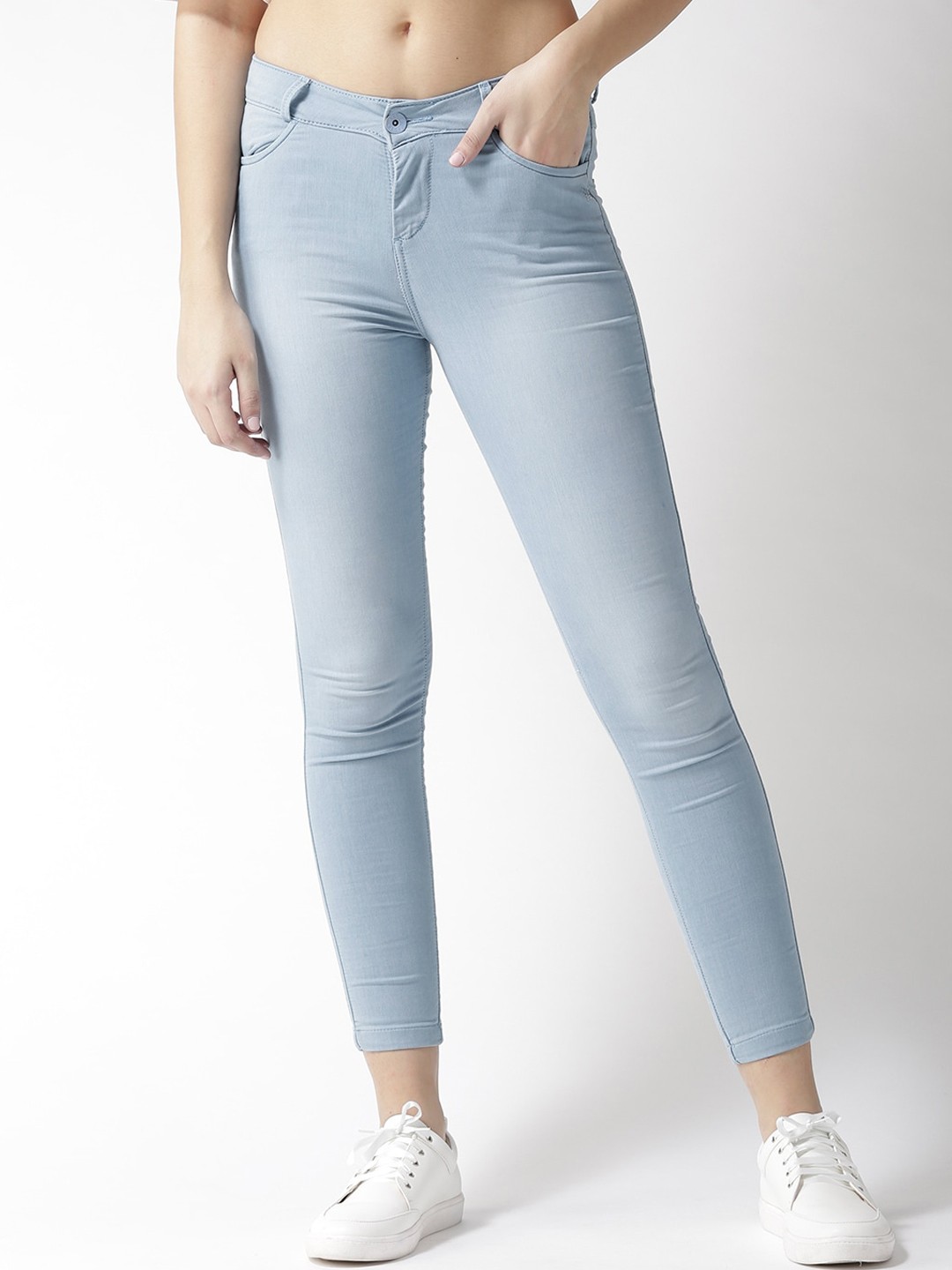 

Xpose Women Blue Skinny Fit Mid-Rise Stretchable Clean Look Jeans