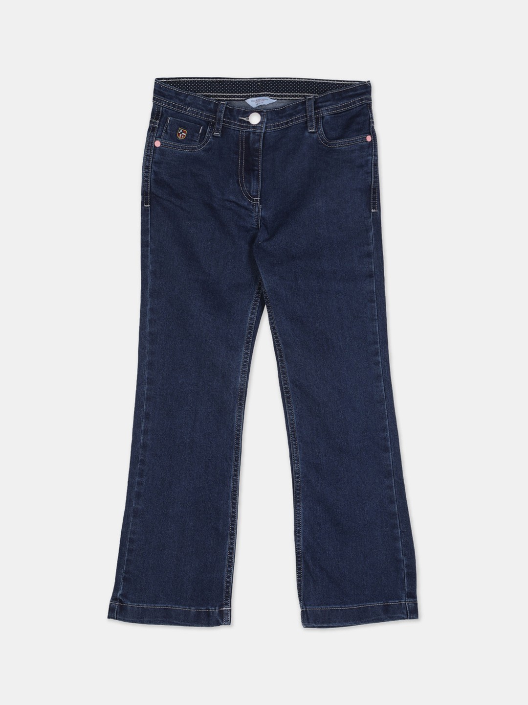 

U.S. Polo Assn. Kids Girls Blue Bootcut Fit Mid-Rise Clean Look Jeans