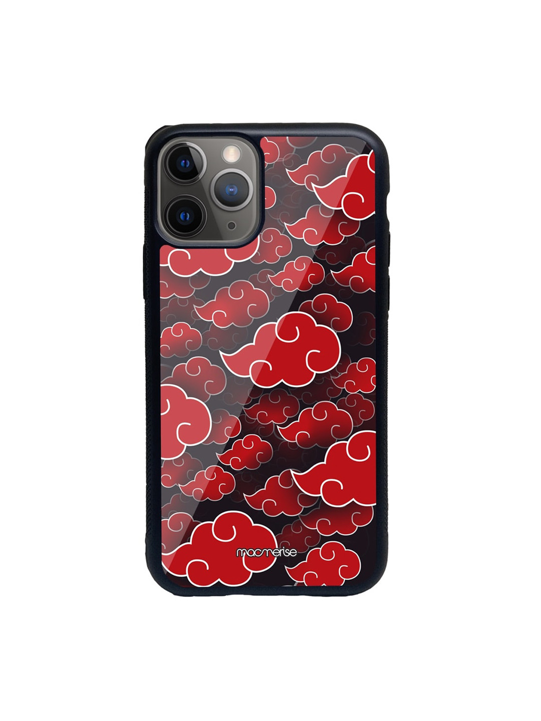 

macmerise Red & Black Akatsuki Clouds Pattern iPhone 11 Pro Max Back Case