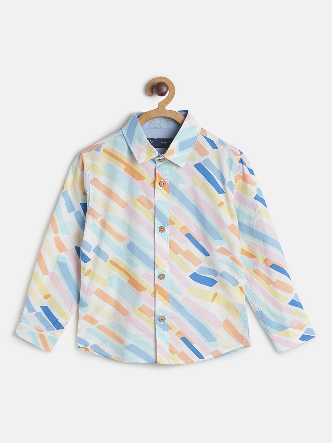 TALES & STORIES Boys Multicoloured Regular Fit Printed Casual Shirt, Multi