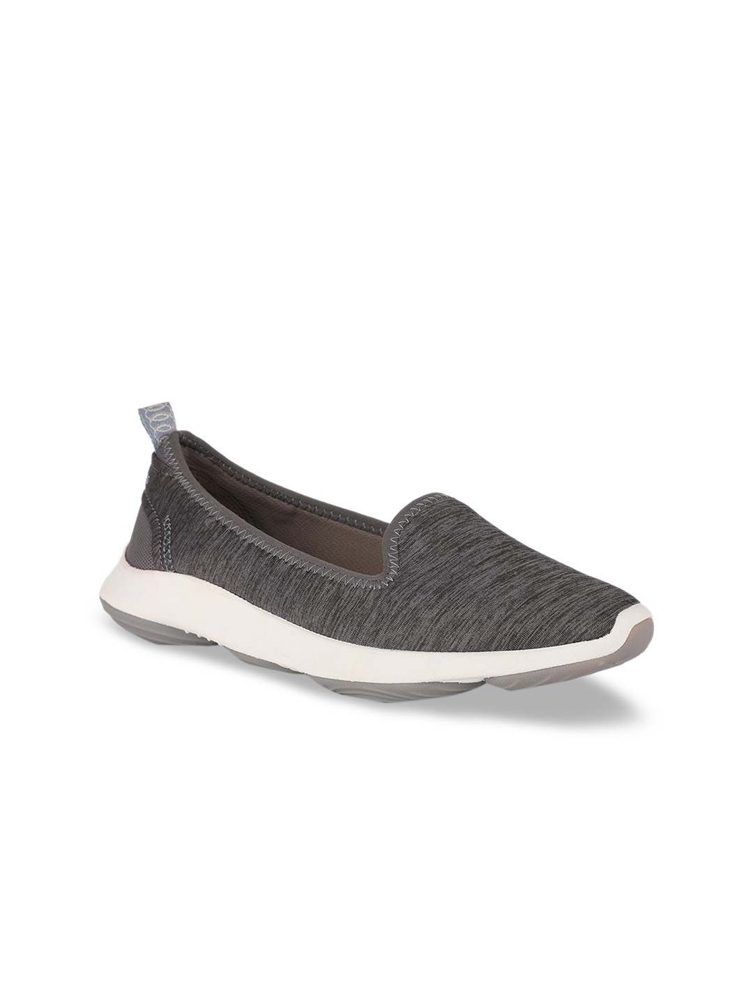 

Hush Puppies Women Grey Woven Design Slip-On Sneakers