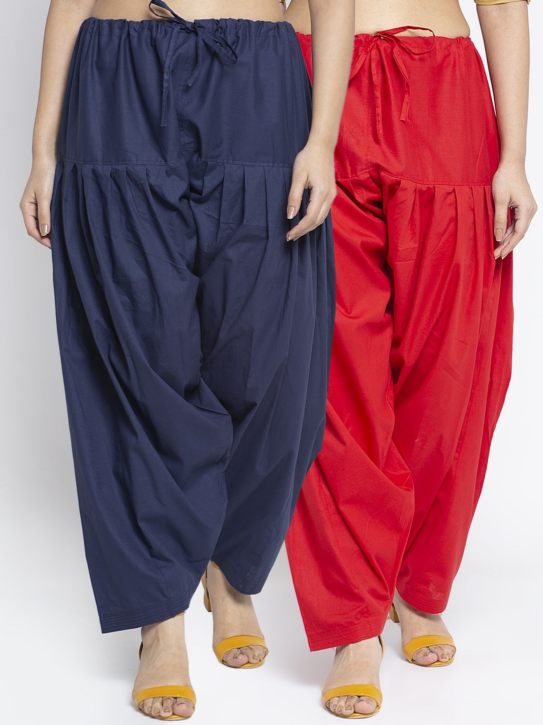

GRACIT Women Pack Of 2 Solid Salwars, Red