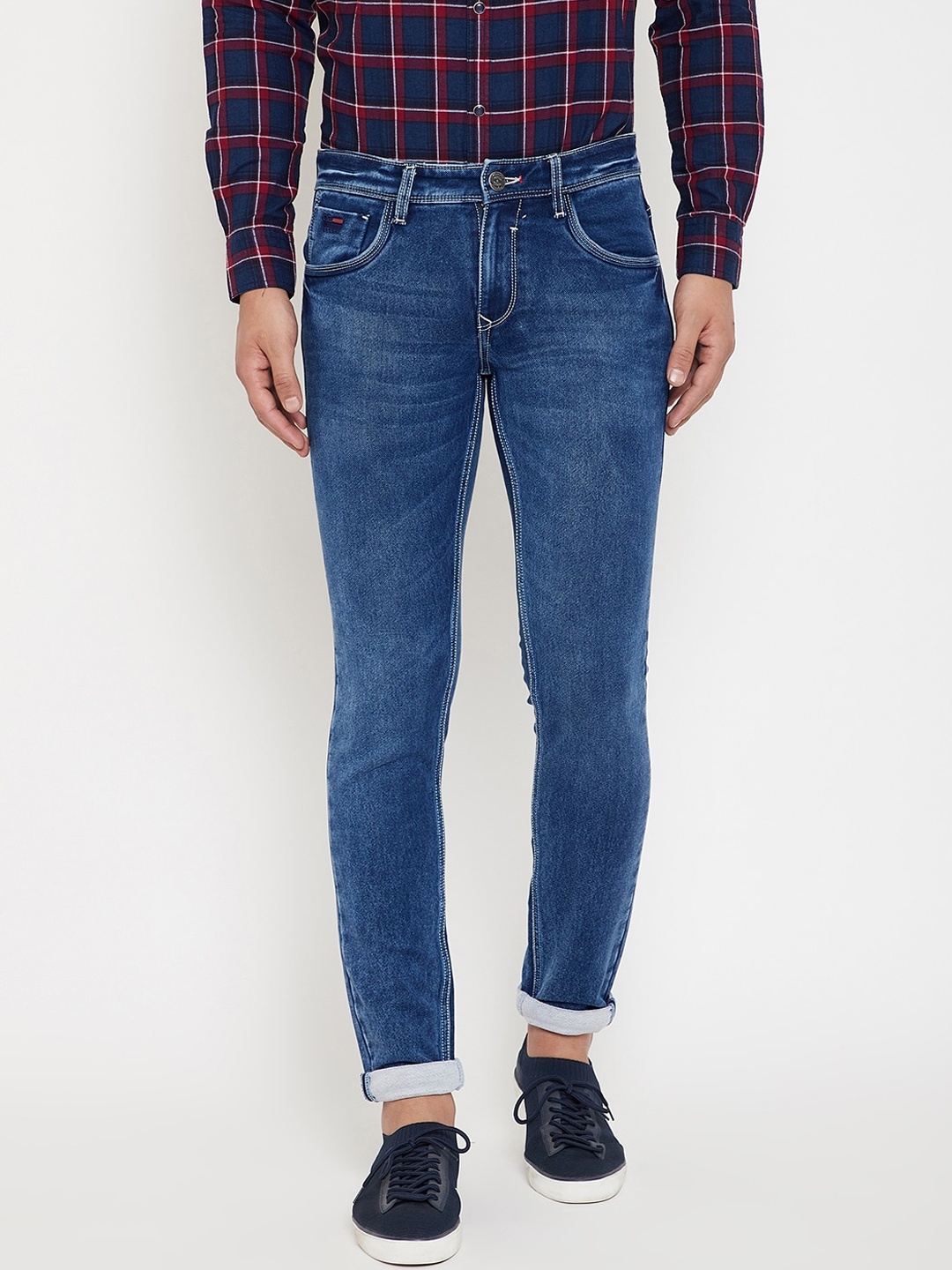 

Canary London Men Blue Skinny Fit Low-Rise Stretchable Clean Look Jeans
