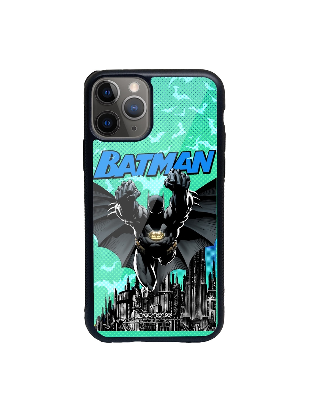 

Macmerise Black & Green Bat on the hunt Glass iPhone 11 Pro Max Phone Case