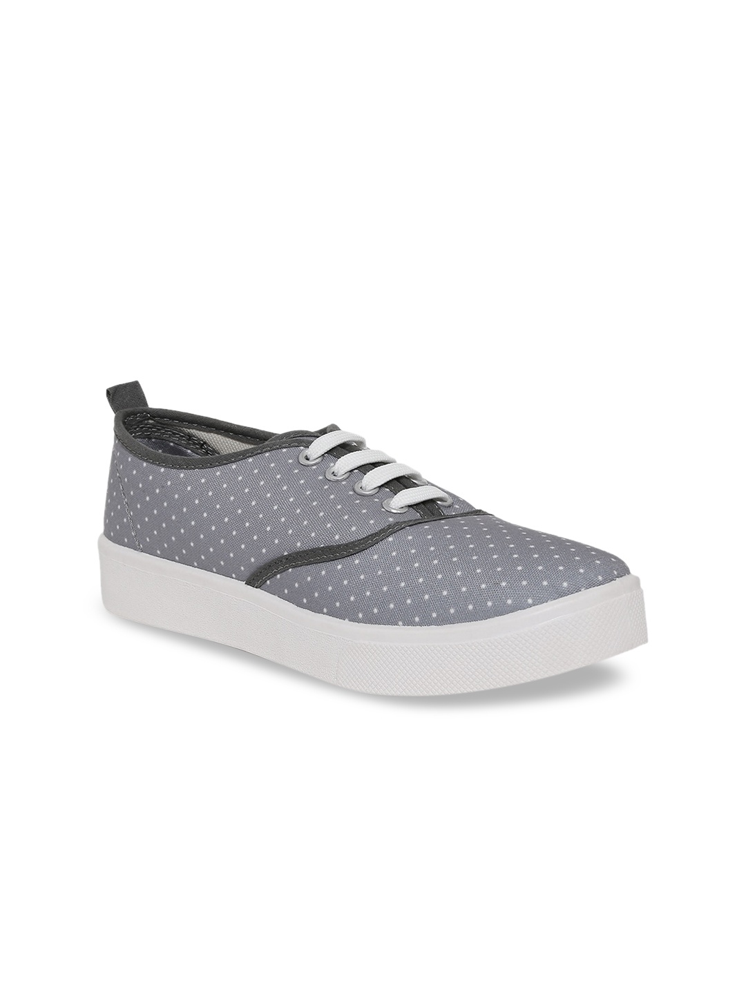 

People Women Grey Printed Sneakers