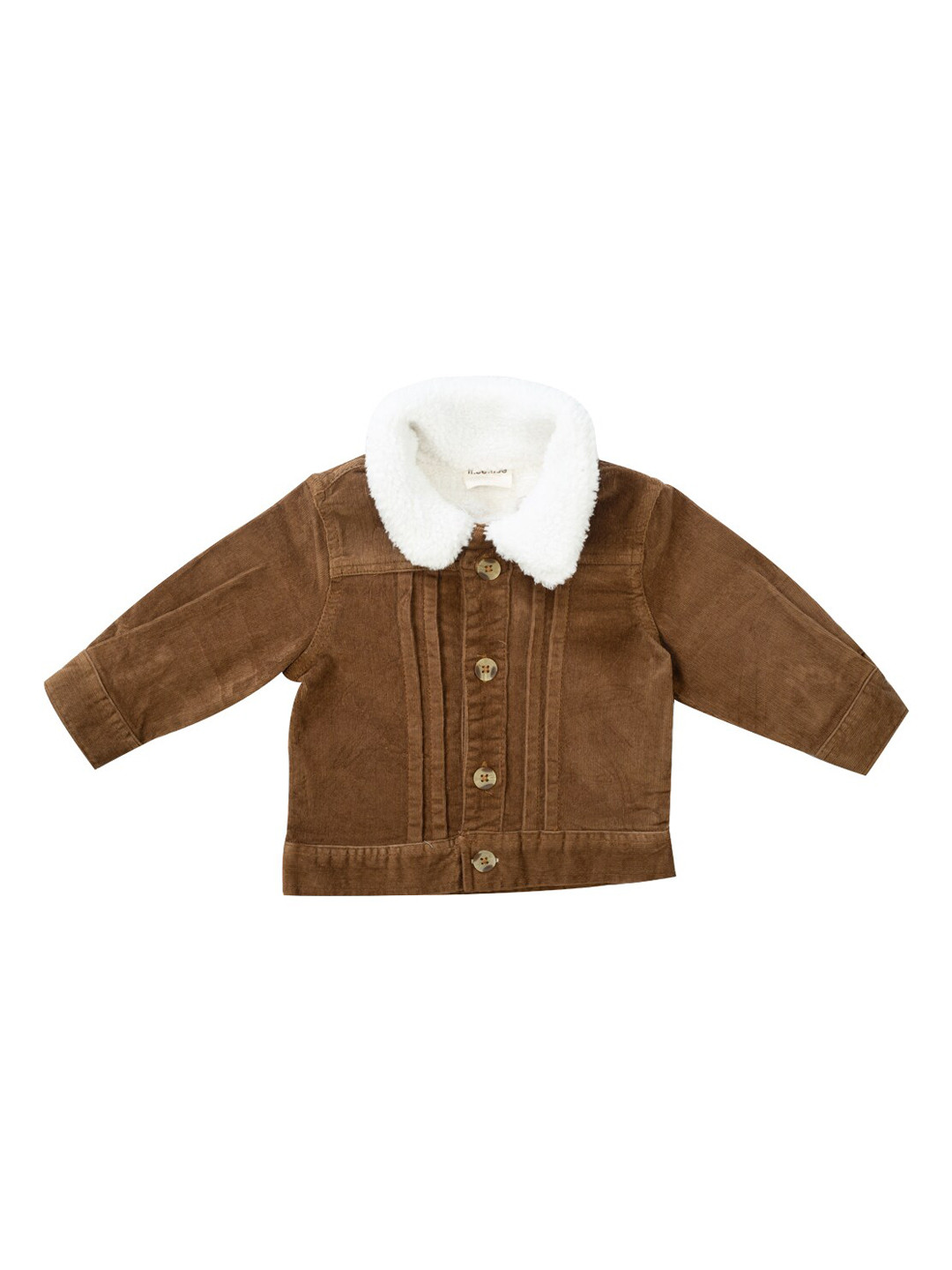 

MeeMee Boys Brown Solid Denim Jacket