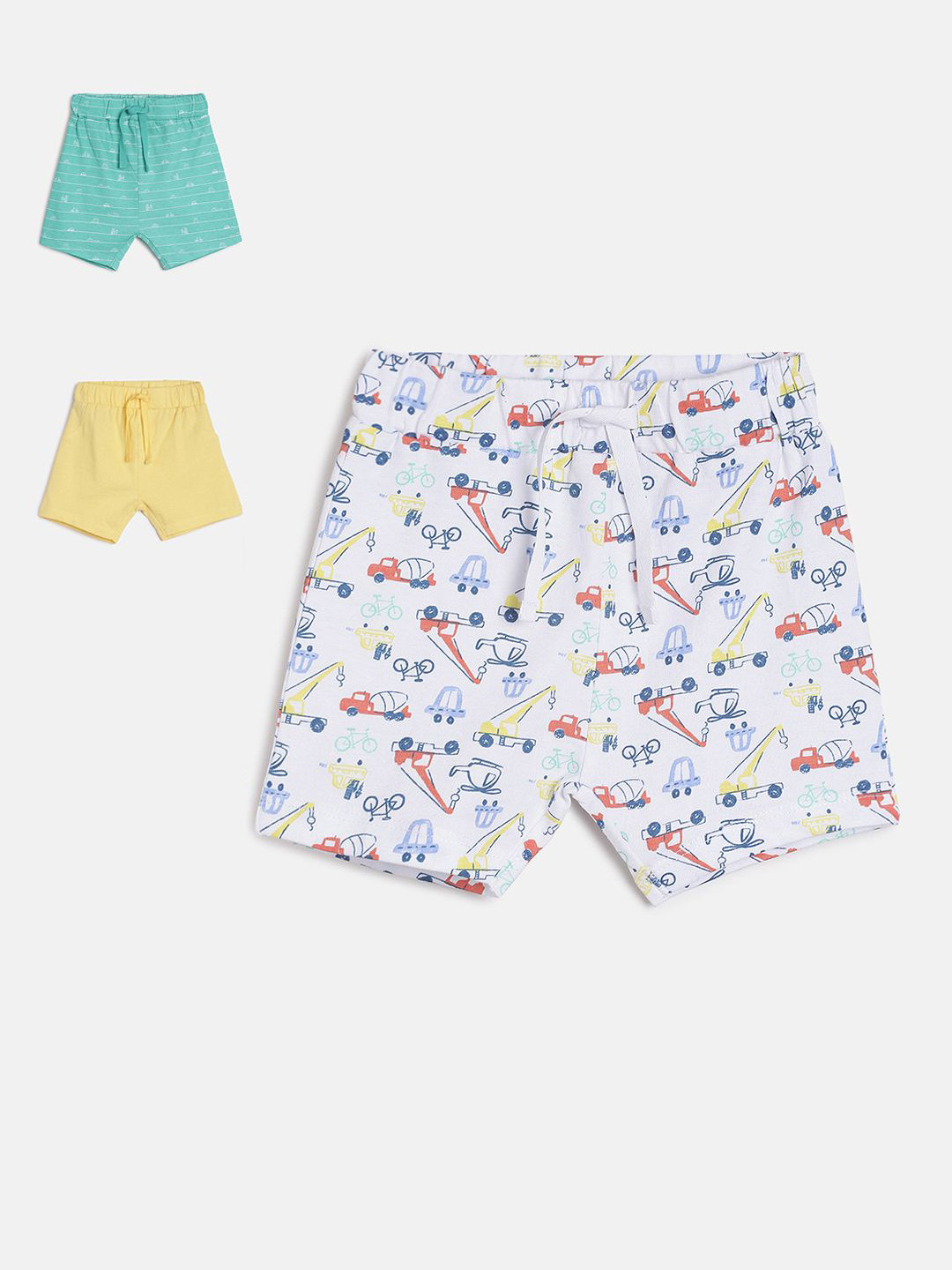

MINI KLUB Boys Multicoloured Printed Regular Fit Regular Shorts, Multi