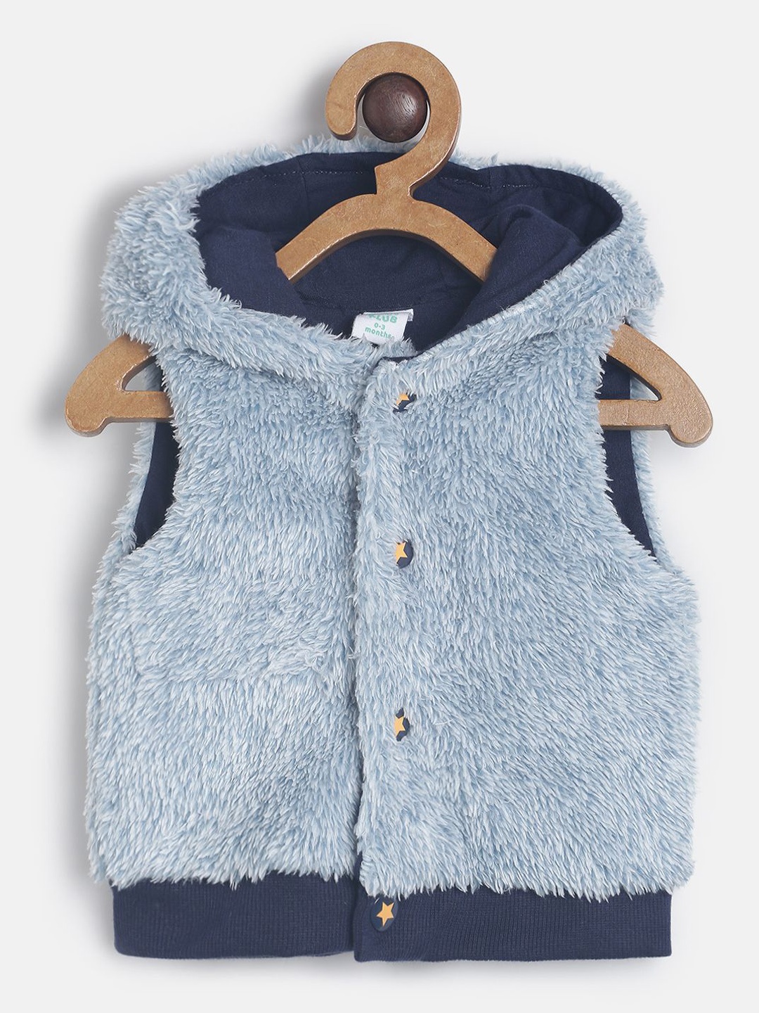 

MINI KLUB Boys Grey Self Design Open Front Jacket