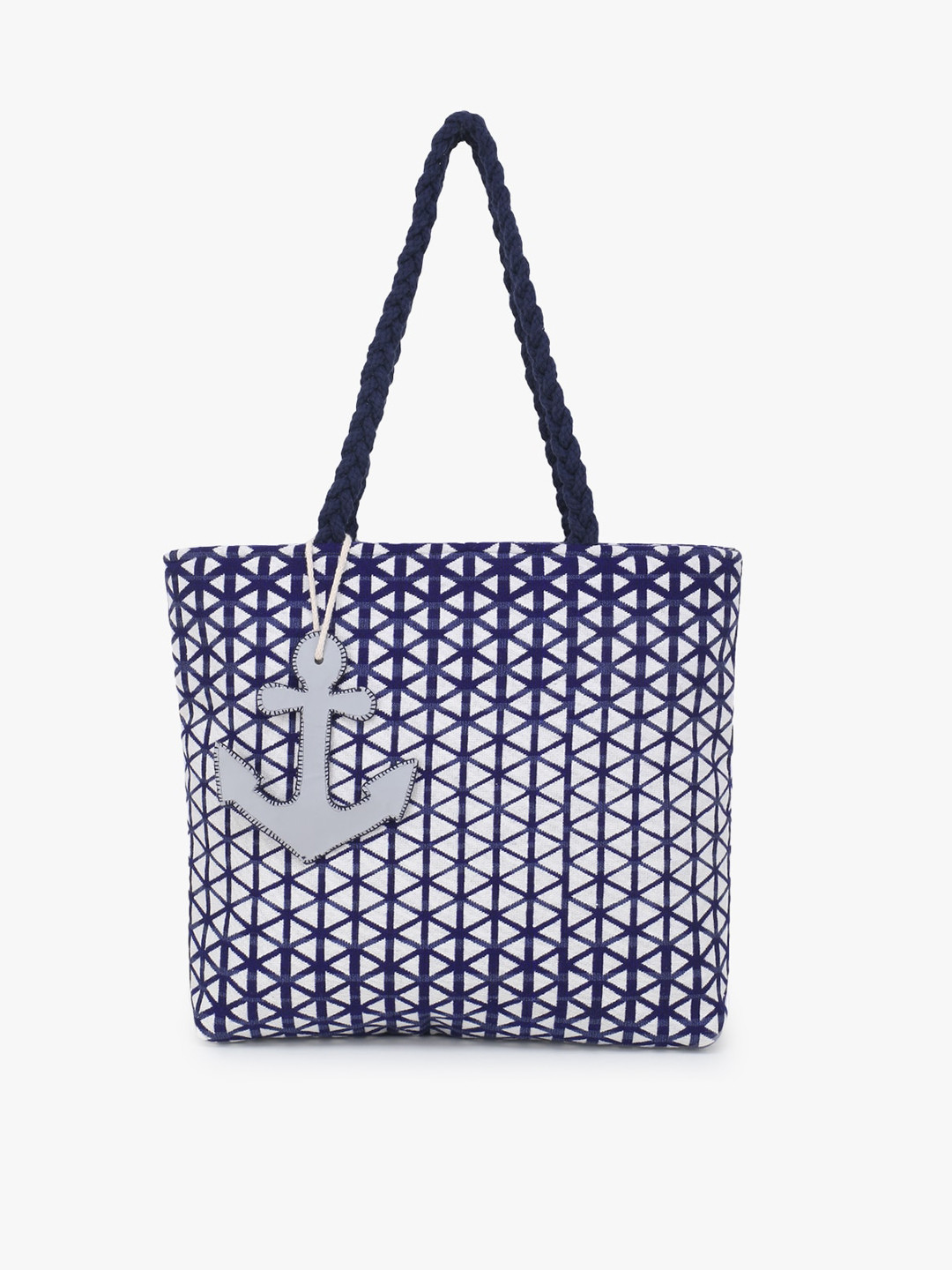 

Anekaant Off-White Printed Handheld Bag