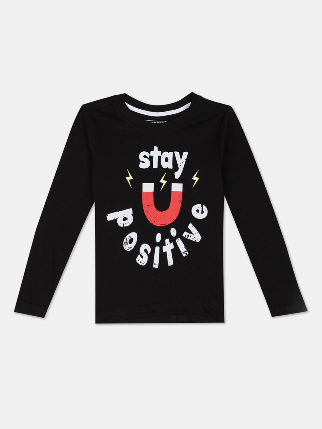 

Cherokee Boys Black Printed Round Neck T-shirt