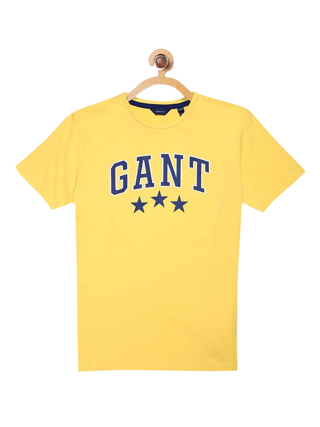

GANT Boys Yellow Solid Round Neck T-shirt