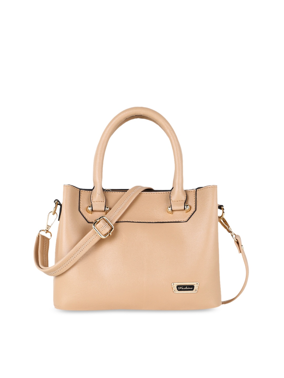 

WOMEN MARKS Cream-Coloured Solid Handheld Bag