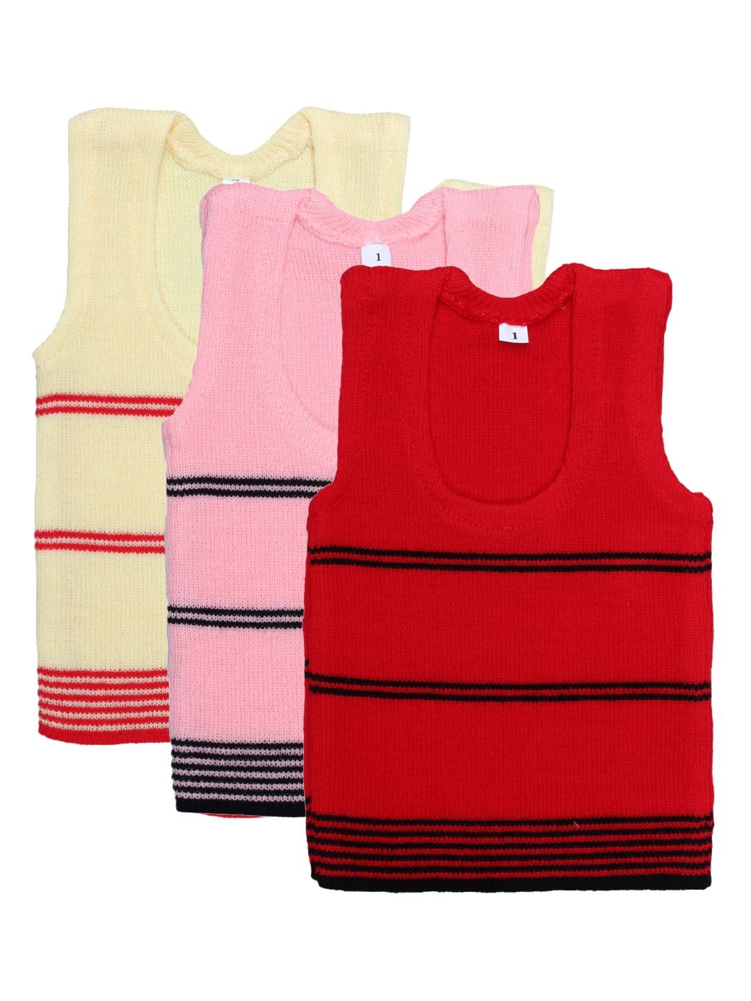 Superminis Infant Kids Pack Of 3 Assorted Innerwear Vests