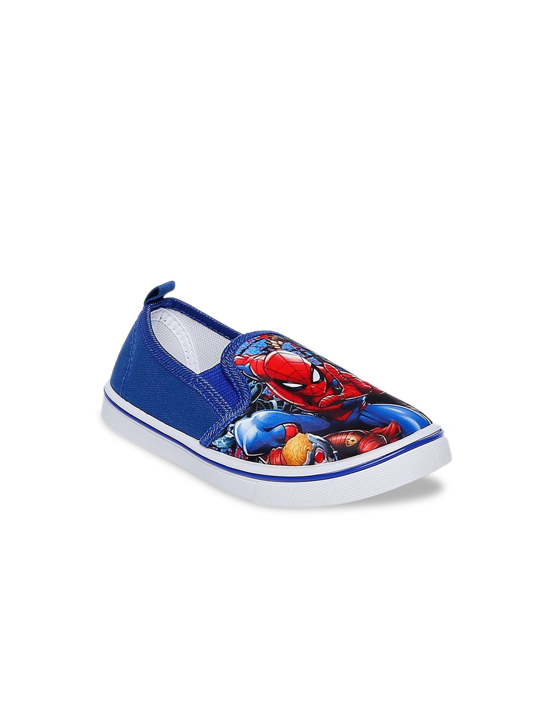

Pantaloons Junior Boys Printed Slip-on Sneakers, Blue