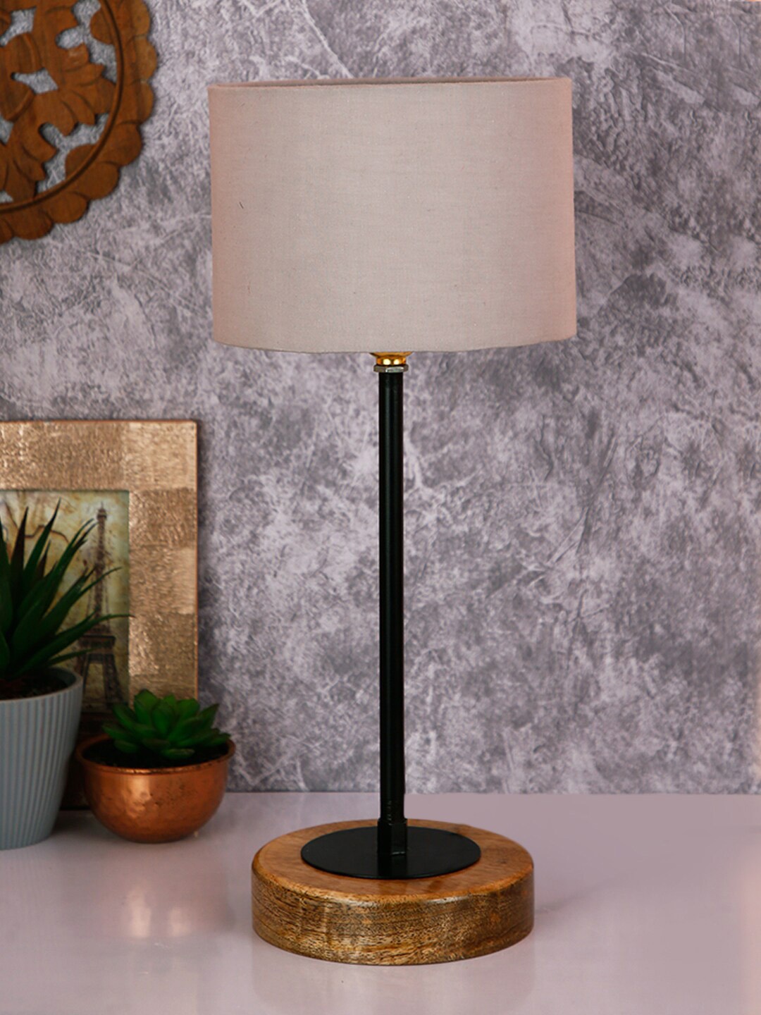 

Devansh Beige & Black Solid Traditional Buffet Table Lamp with Shade