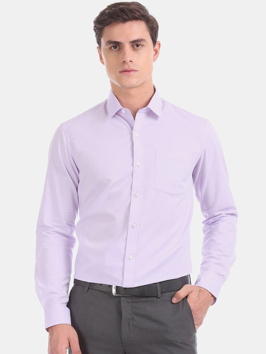 

Excalibur Men Mauve Formal Shirt