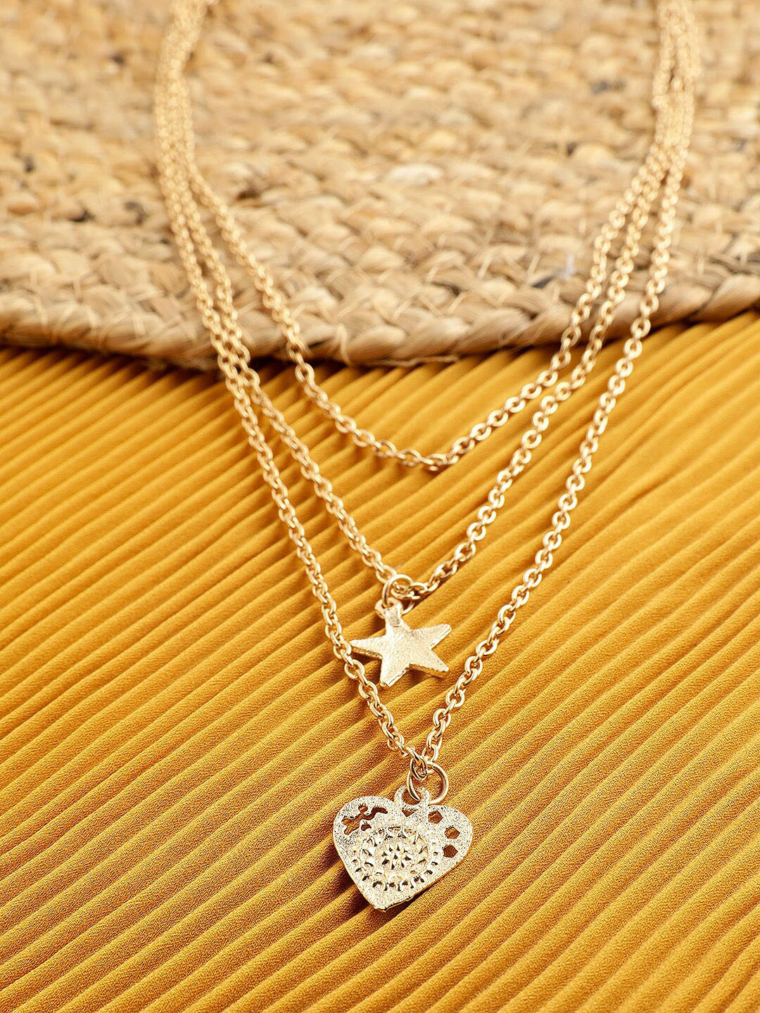 

STREET 9 Gold-Toned Metal Gold-Plated Layered Necklace