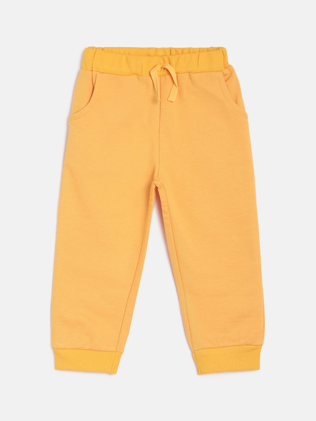 

MINI KLUB Infant Girls Yellow Solid Joggers