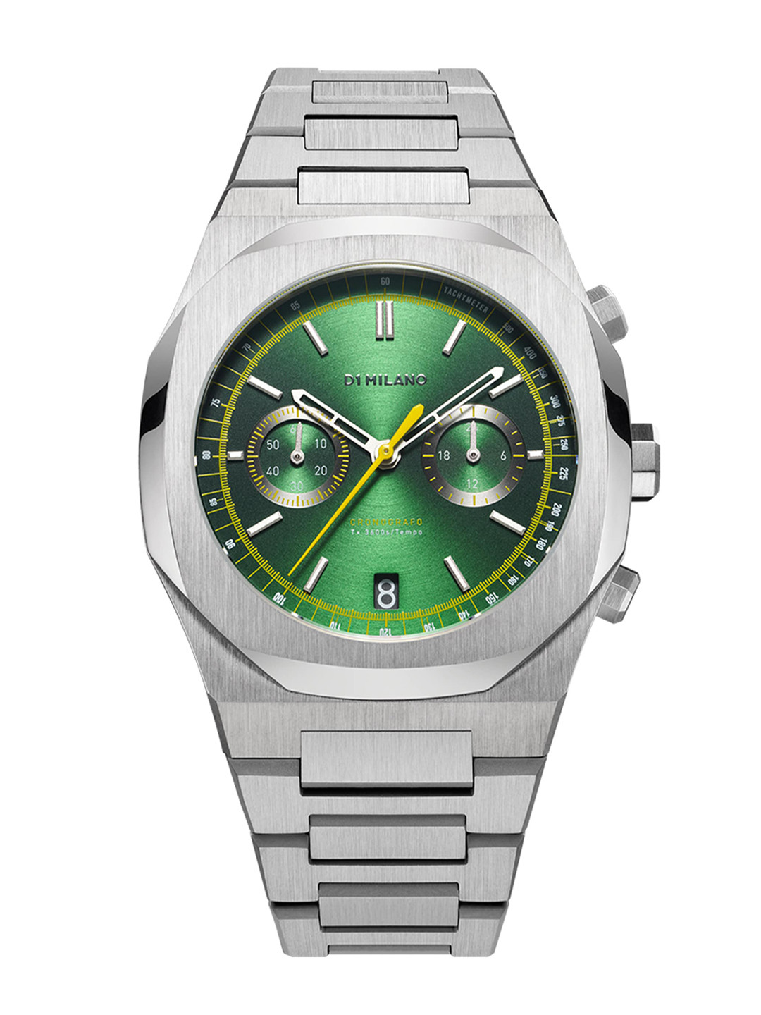 

D1 Milano Men Green Dial & Silver Toned Straps Chronograph Analogue Watch 1911345
