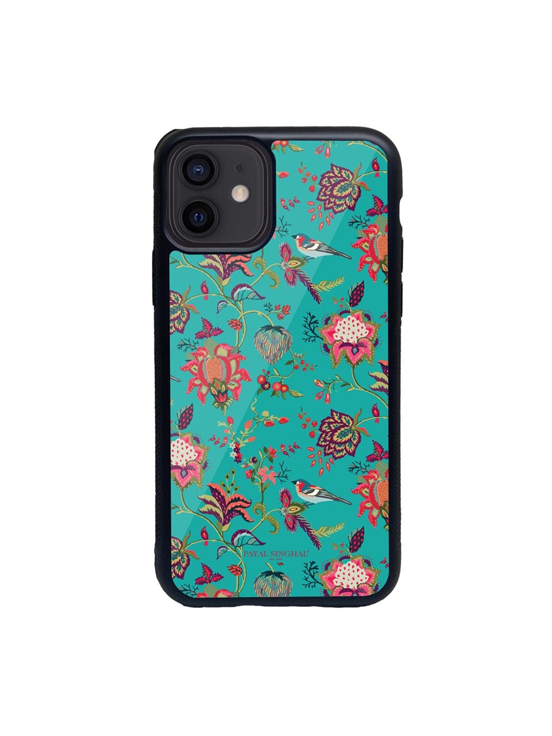 

macmerise Black & Turquoise Blue Payal Singhal Chidiya iPhone 12 Back Case