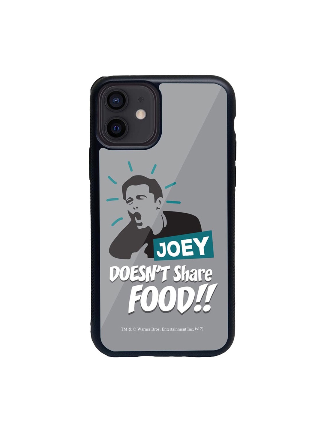 

Macmerise Grey & White Friends Joey doesnt share food Glass iPhone 12 Mini Phone Case