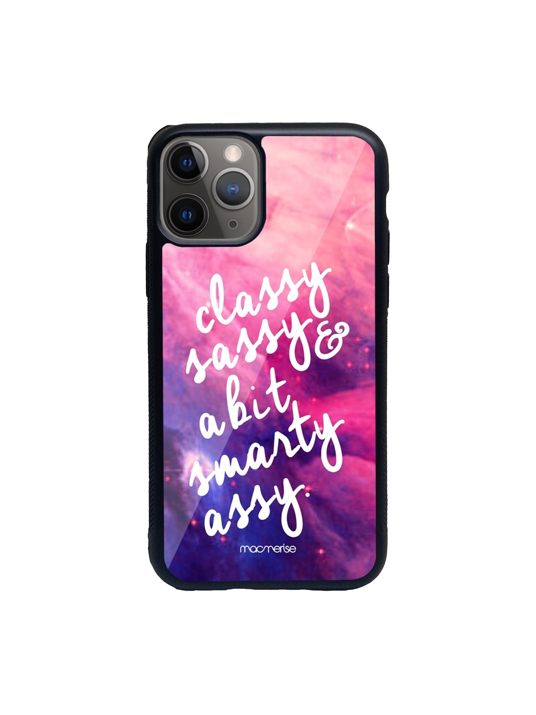 

macmerise Pink & Purple Smarty Assy iPhone 11 Pro Max Back Case