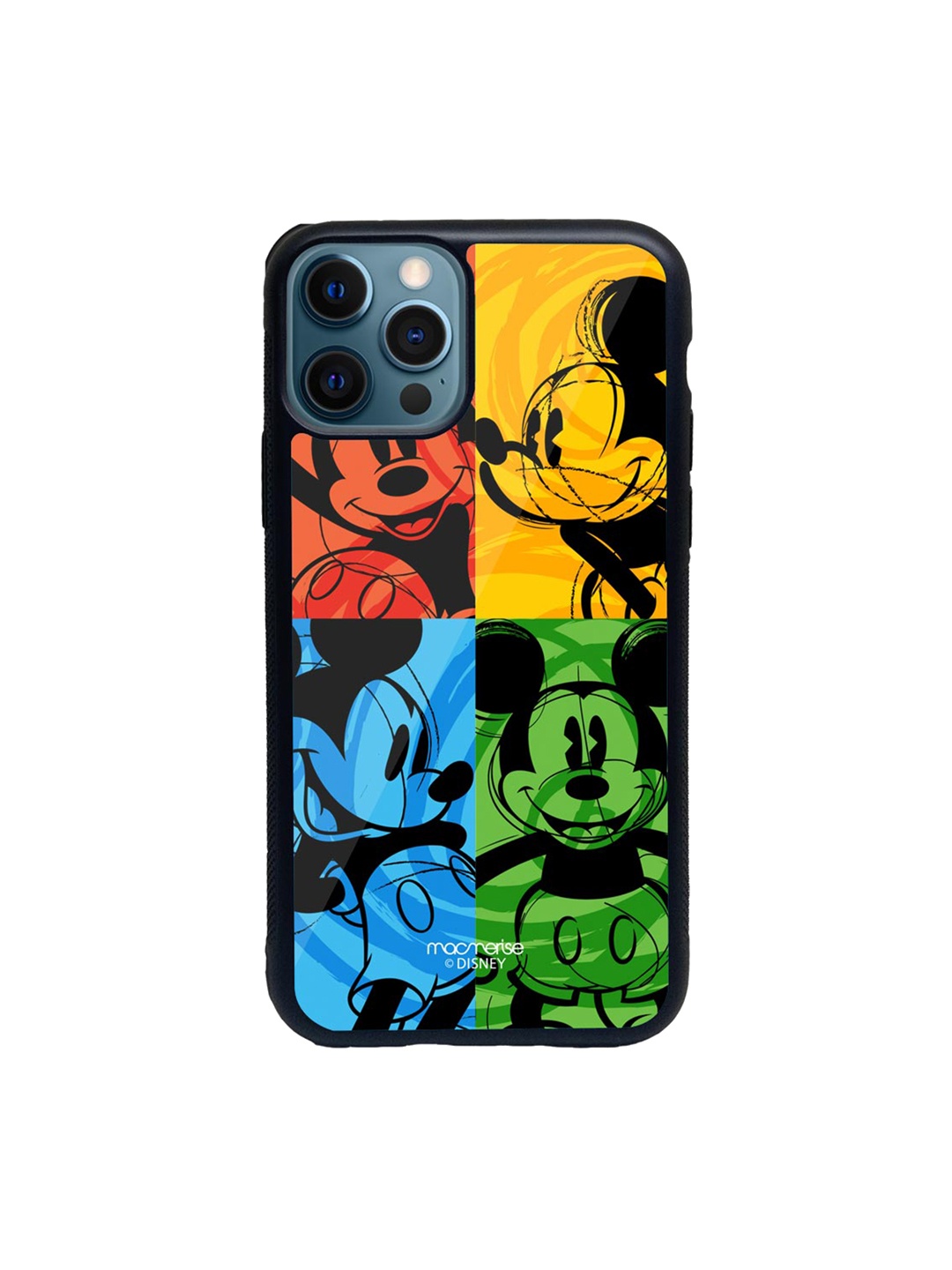 

macmerise Red & Yellow Shades Of Mickey Glass iPhone 12 Pro Phone Case