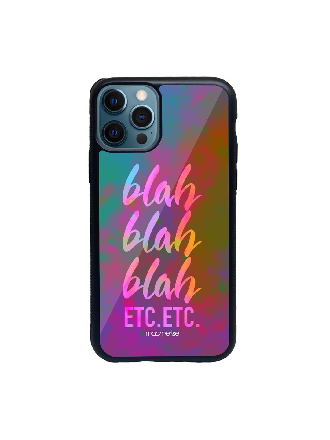 

Macmerise Pink & Green Blah Blah Glass iPhone 12 Pro Phone Case