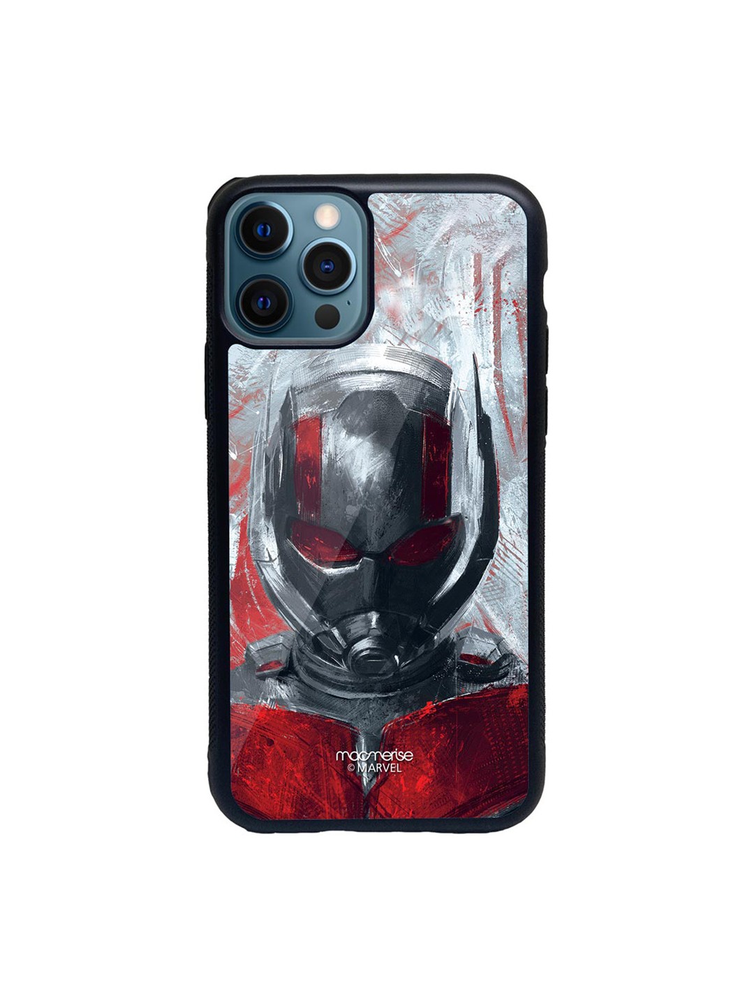 

macmerise Red & Grey Charcoal Art Antman iPhone 12 Pro Back Case