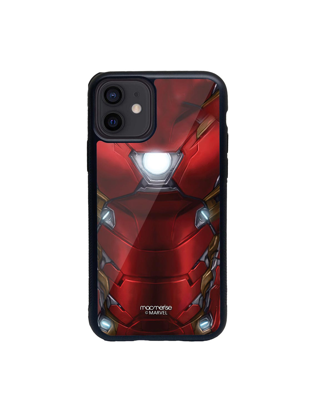 

macmerise Red & Grey Suit Up Ironman Glass iPhone 12 Mini Phone Case