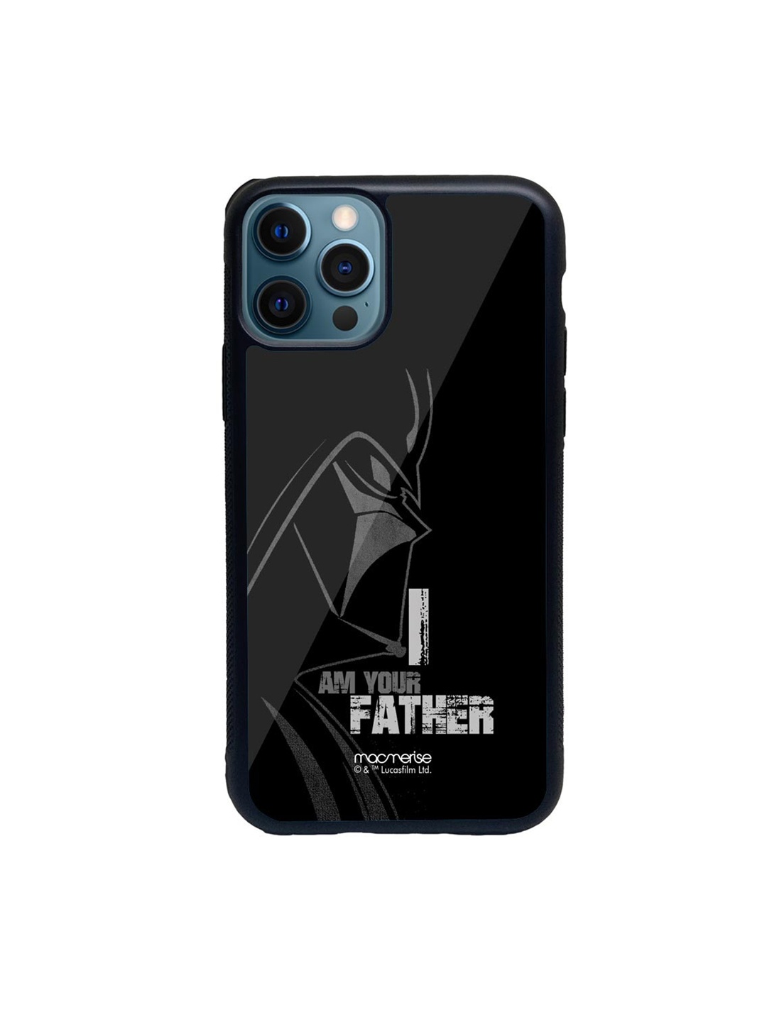 

macmerise Black & Grey I Am Your Father Glass iPhone 12 Pro Phone Case