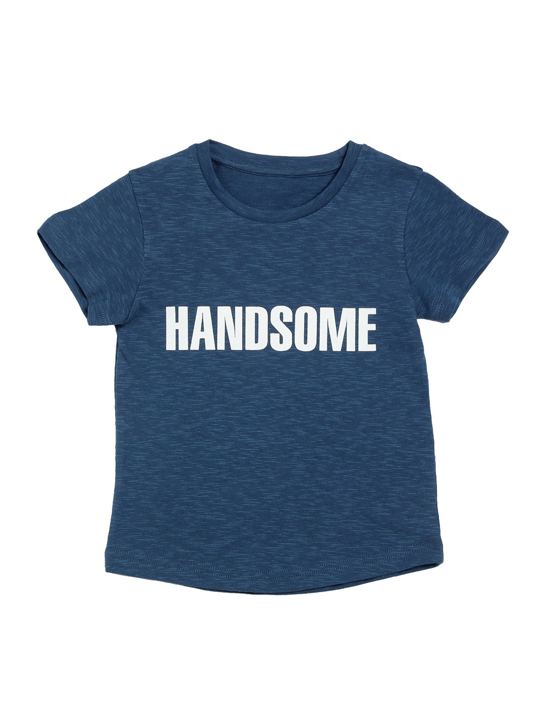 

DOOR74 Boys Navy Blue Printed Round Neck T-shirt