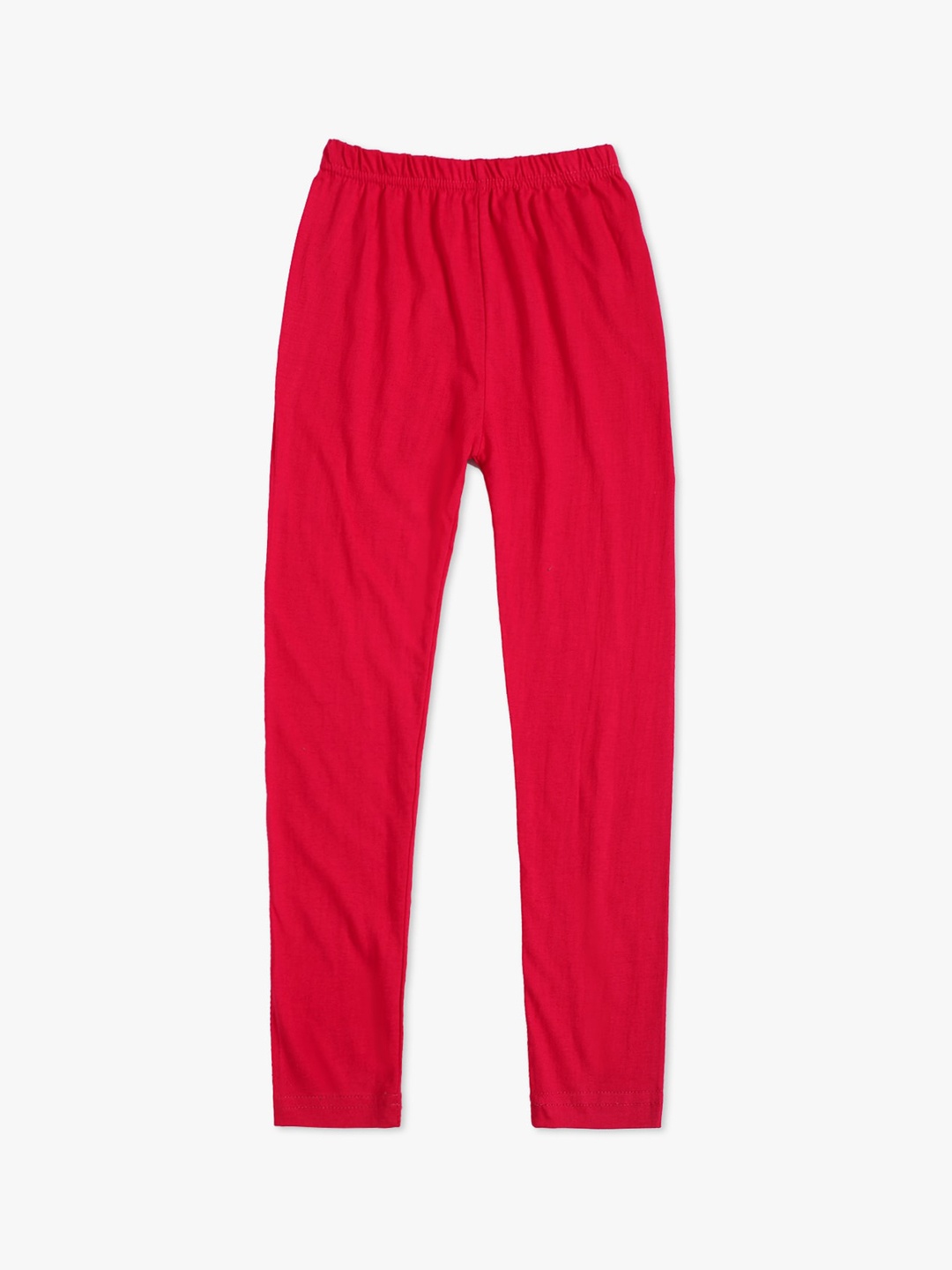 

DIAZ Girls Pink Solid Ankle-Length Cotton Leggings