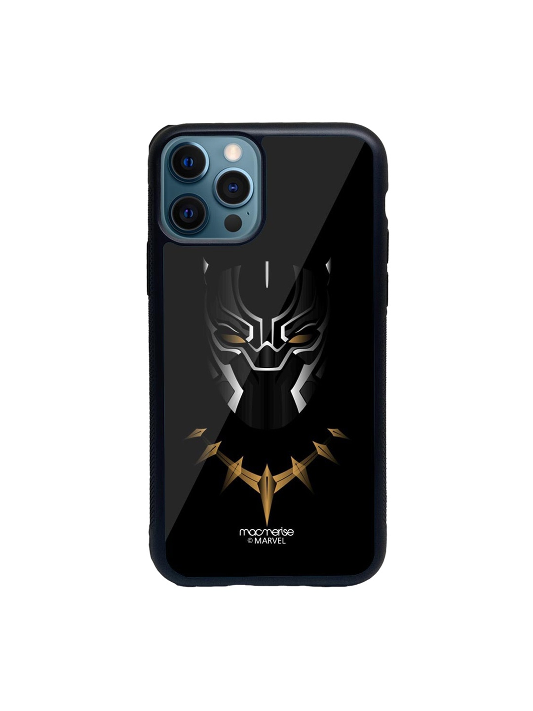 

macmerise Black & White Minimalistic Black Panther Glass iPhone 12 Pro Phone Case