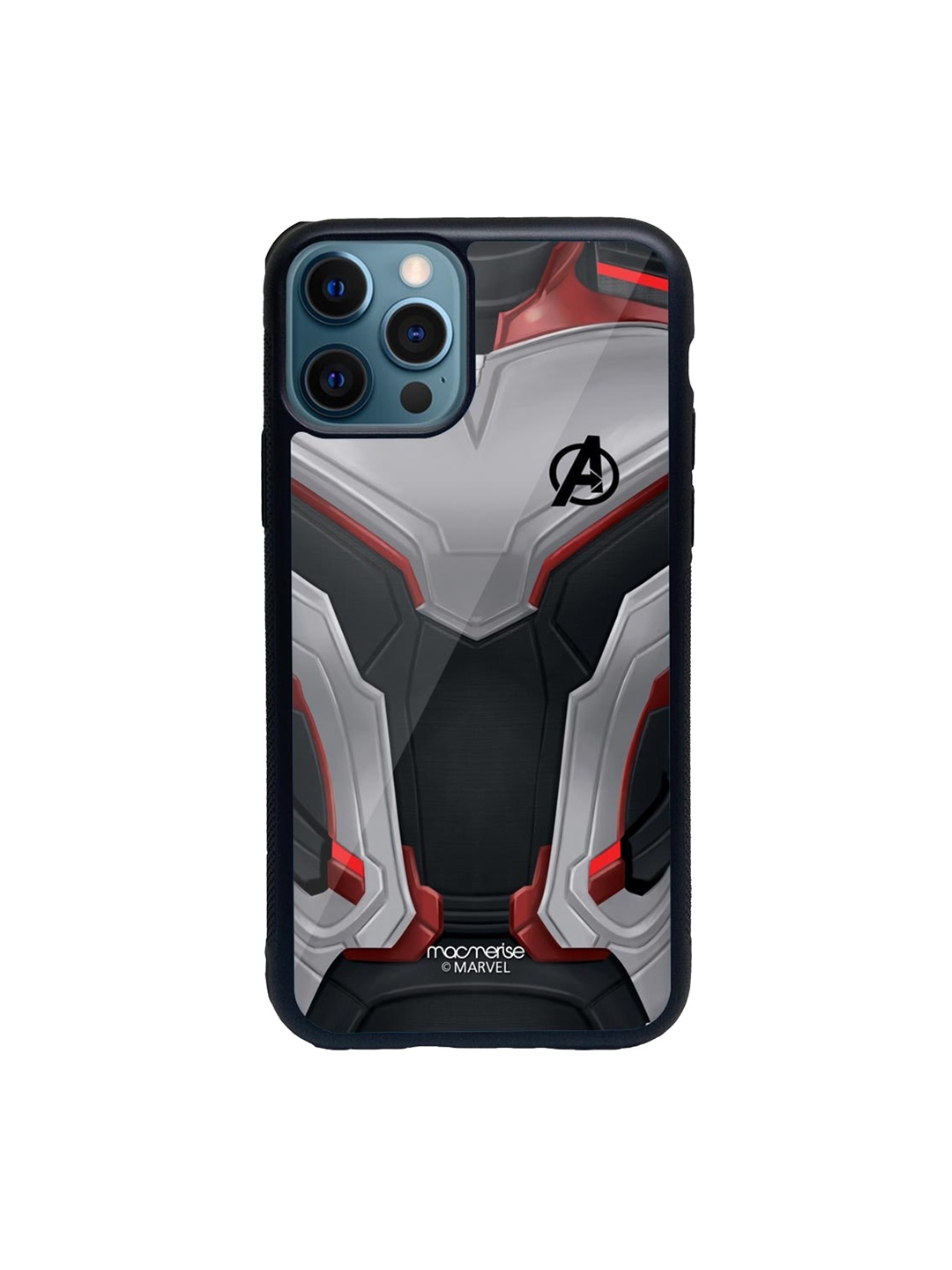 

Macmerise Black & Grey Superhero Glass iPhone 12 Pro Phone Case
