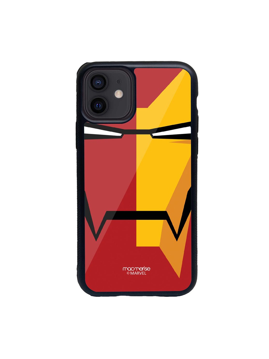 

macmerise Red & Yellow Face Focus Ironman Glass iPhone 12 Mini Phone Case