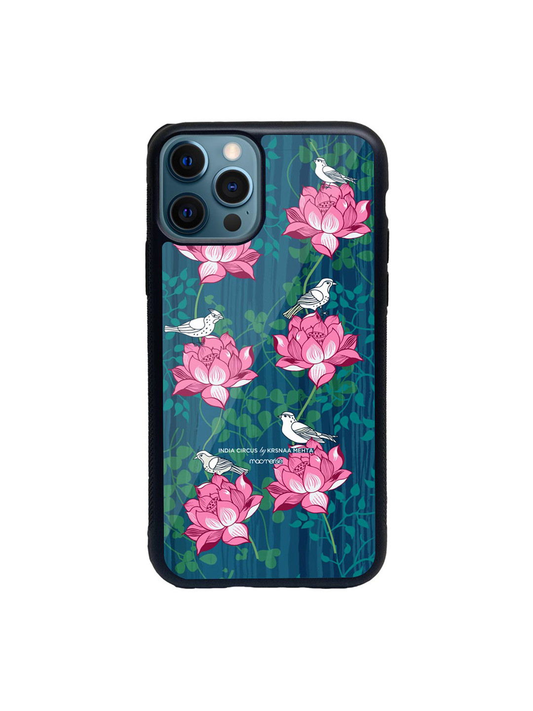 

macmerise Black & Teal Blue Desired awakening iPhone 12 Pro Max Back Case