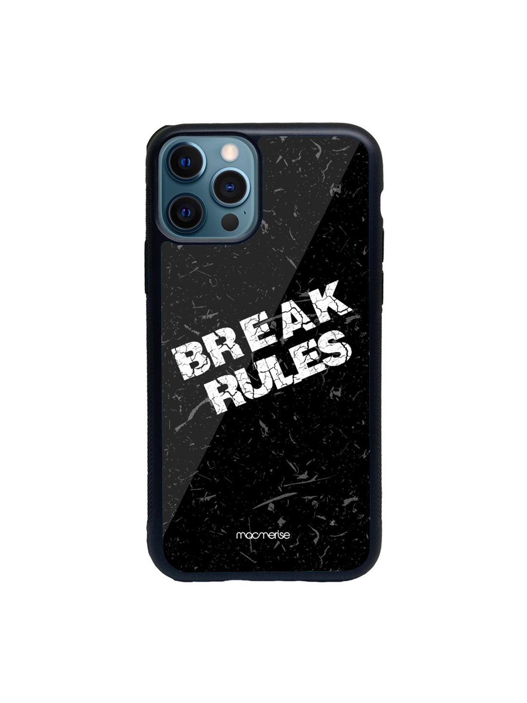 

macmerise Black & White Break Rules iPhone 12 Pro Max Back Case