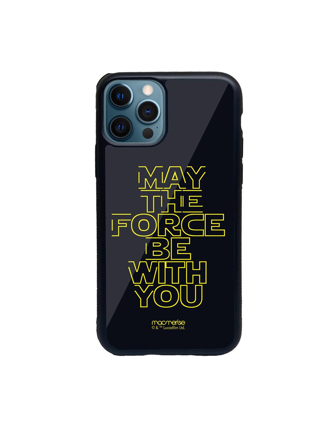 

macmerise Black & Yellow Classic Star Wars Printed iPhone 12 Pro Max Back Case