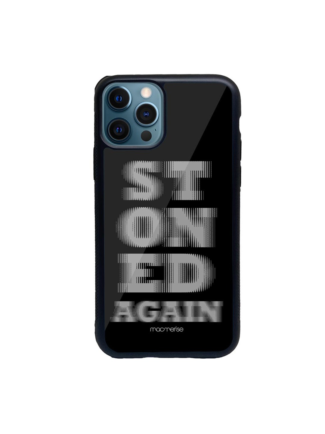 

macmerise Black & Grey Stoned Again iPhone 12 Pro Back Case