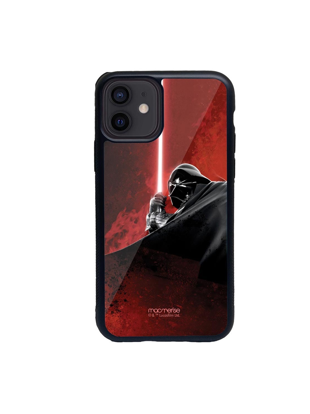 macmerise Red & Black The Vader Attack Printed iPhone 12 Back Case