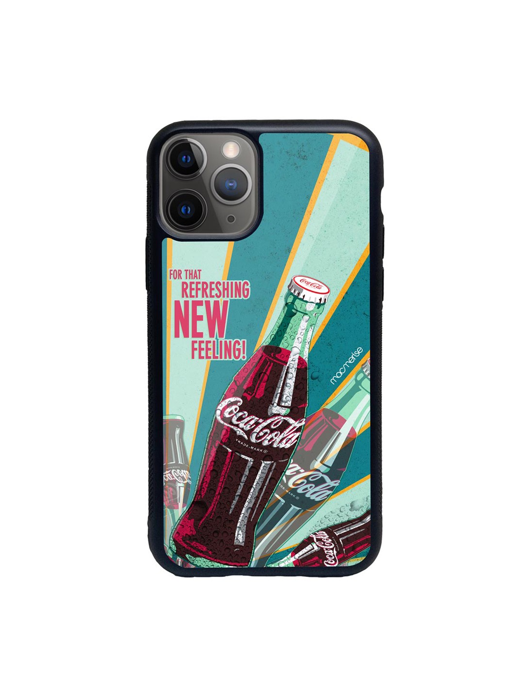 

macmerise Teal Blue & Maroon New Feeling iPhone 11 Pro Back Case