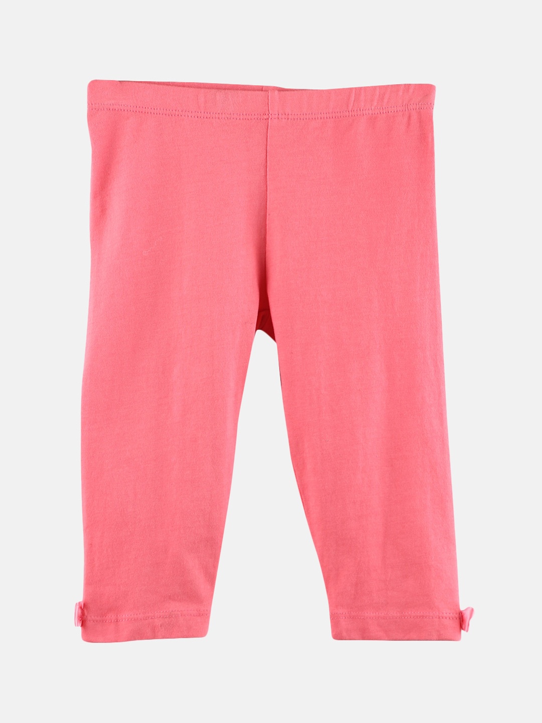 

Beebay Infant Girls Coral Pink Solid Ankle-Length Leggings