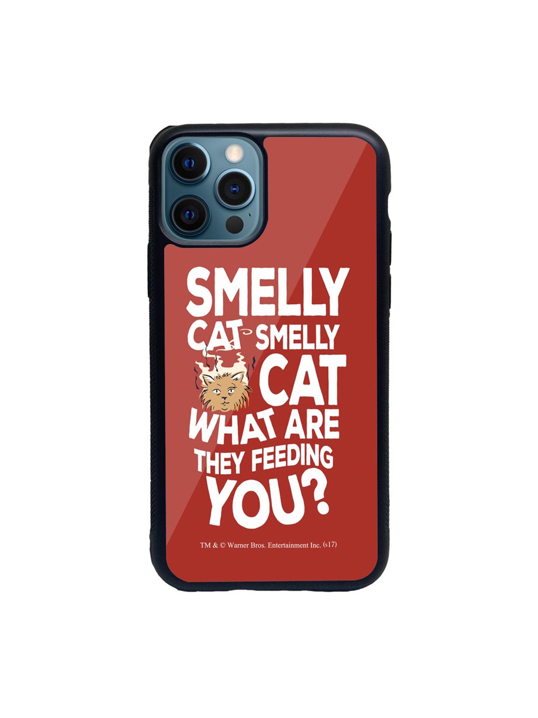 

Macmerise Red & White Friends Smelly Cat Glass iPhone 12 Pro Phone Case