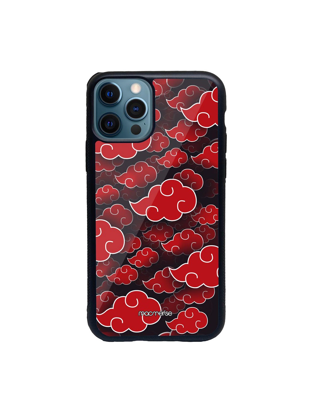 

macmerise Black & Red Akatsuki Clouds iPhone 12 Pro Max Back Case