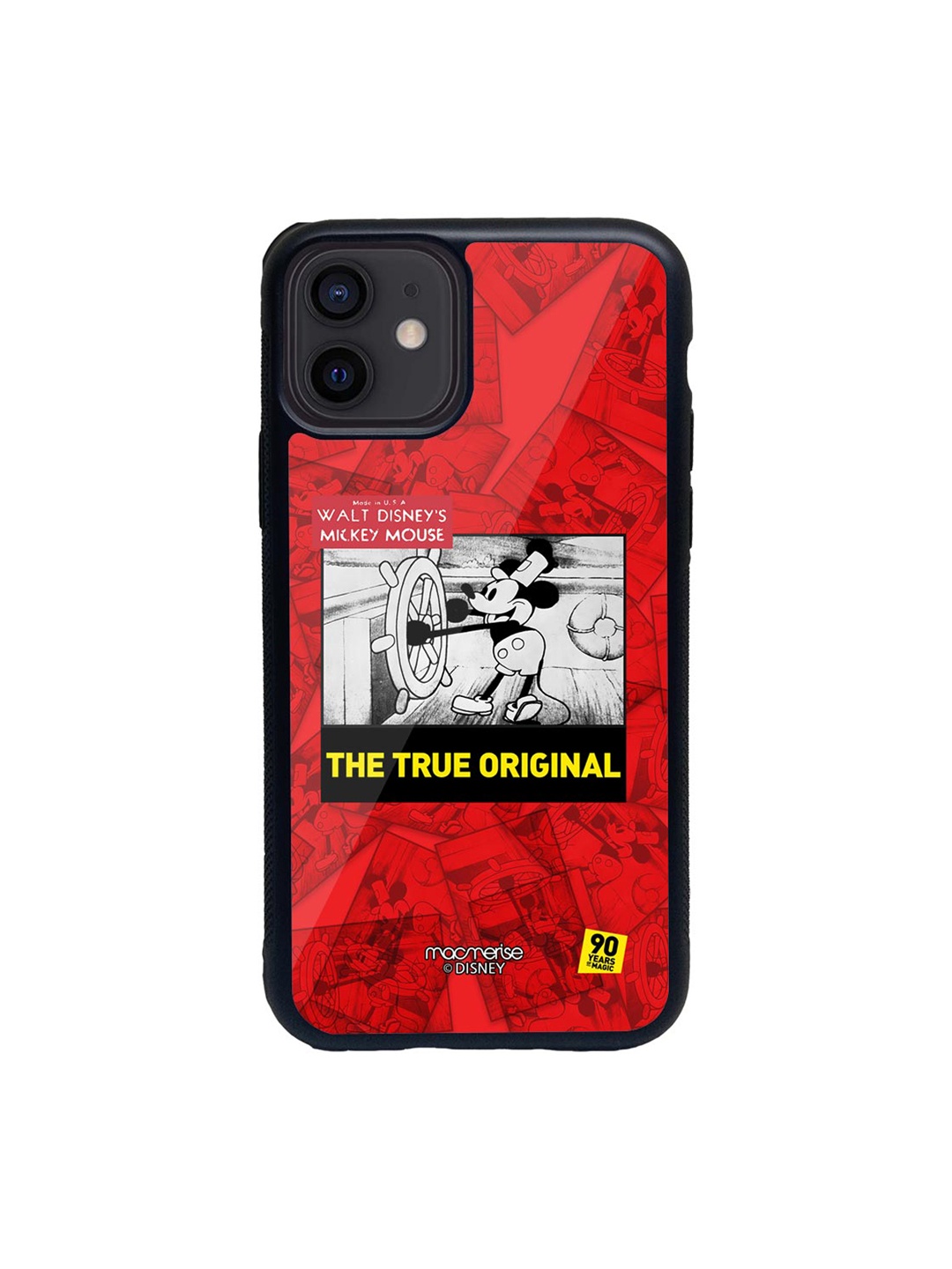 

macmerise Multicoloured Mickey Portrait Mode Glass iPhone 12 Mini Phone Case, Multi